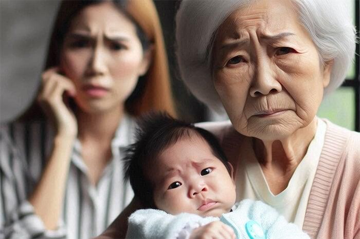 Vợ tôi không cho bà nội lên chăm cháu vì 'quá khổ khi bà giúp hồi sinh bé đầu' 1 9d9d7f6e3a21d37f8a30