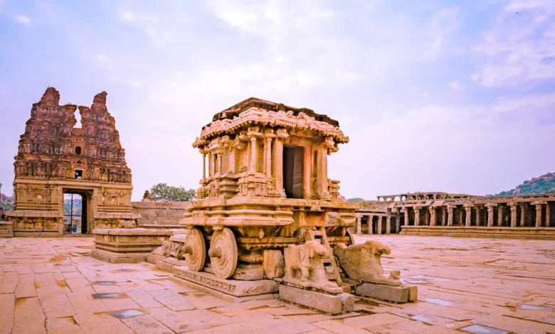 Cột đá… 'biết hát' ở đền Vijaya Vithala 1 cot da biet hat den vijaya vithala an do 1 2652