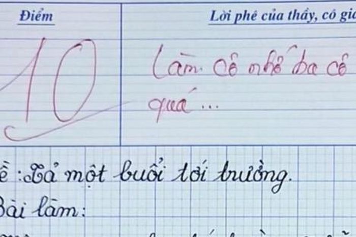 Bài văn tả cảnh đến trường nhận điểm 10, cô giáo rưng rưng vì xúc động 1 fb21cfbb8bf462aa3be5