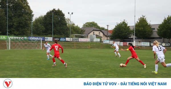 Đội tuyển bóng đá nữ Việt Nam giành chiến thắng trước CLB nữ Viktoria Plzen của Séc 1 rs ep san trong phan lon thoi gian nhung doi tuyen nu viet nam cung bo lo mot so co hoi thanh ban