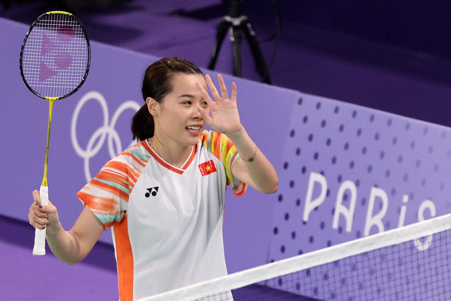Nguyễn Thùy Linh bị loại từ vòng bảng cầu lông đơn nữ Olympic 2024. Ảnh minh họa: INT. the thao viet nam trang tay 2 ky olympic lien tiep (1).jpg