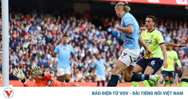 Haaland "thông nòng", Man City đả bại Southampton để trở lại ngôi đầu Ngoại hạng Anh 1 2024 10 26t151556z 2031248183 up1ekaq16eix6 rtrmadp 3 soccer england mci sou report
