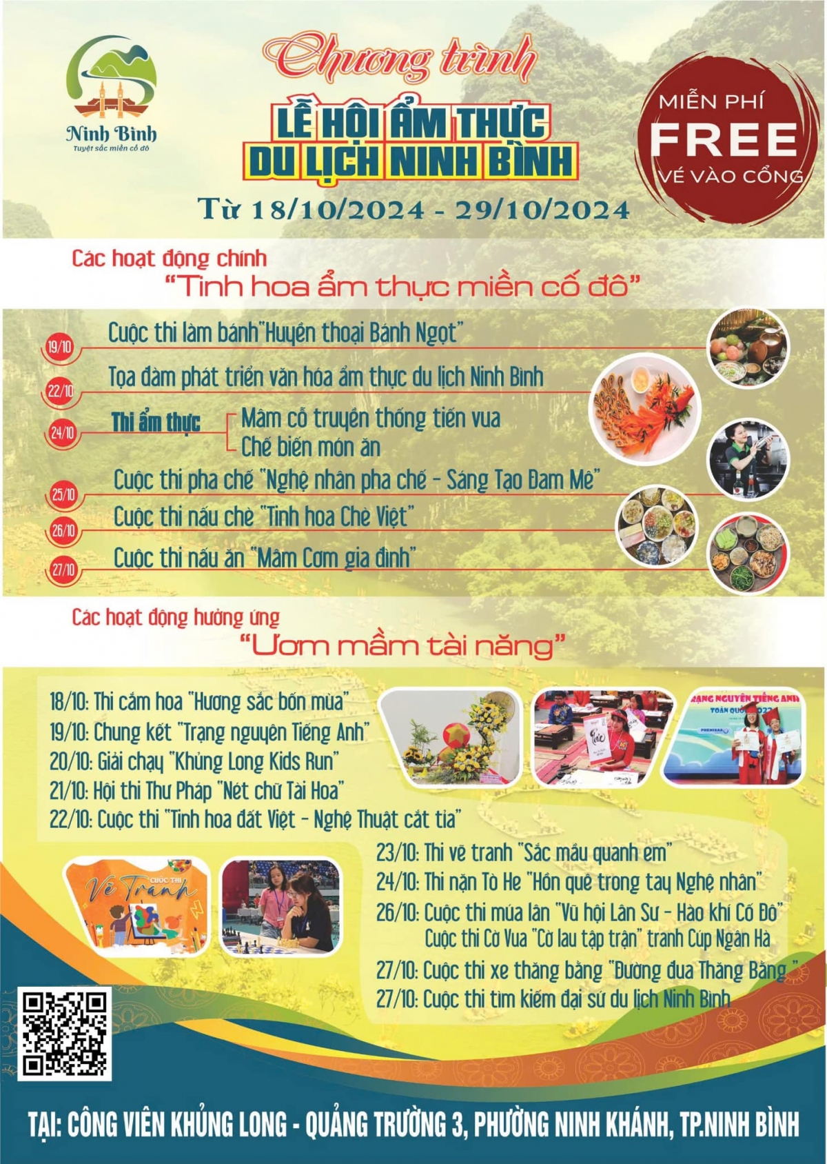 ninh binh to chuc le hoi khinh khi cau va le hoi am thuc du lich 2024 hinh anh 2