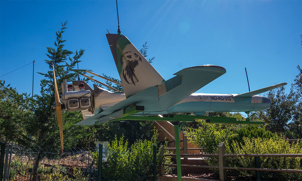 5563187178137268493a-hezbollah-5878-1728981920 UAV Mirsad-1 trưng bày tại bảo tàng ở Mleeta, Lebanon tháng 10/2013. Ảnh: Flickr/Froderamone