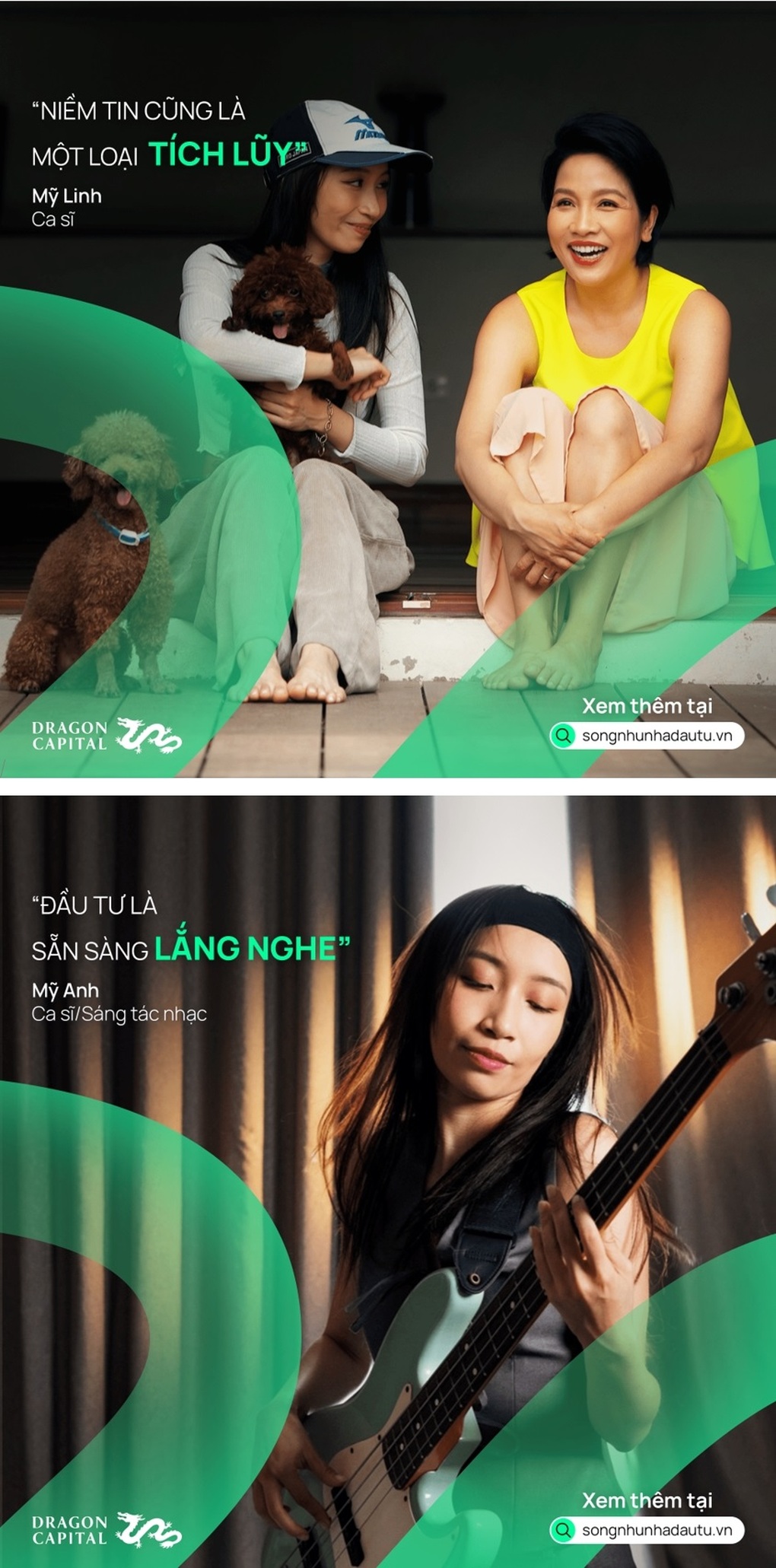 Hai nhân vật nổi bật của dự án: diva Mỹ Linh, ca sĩ Mỹ Anh Hai nhân vật nổi bật của dự án: diva Mỹ Linh, ca sĩ Mỹ Anh
