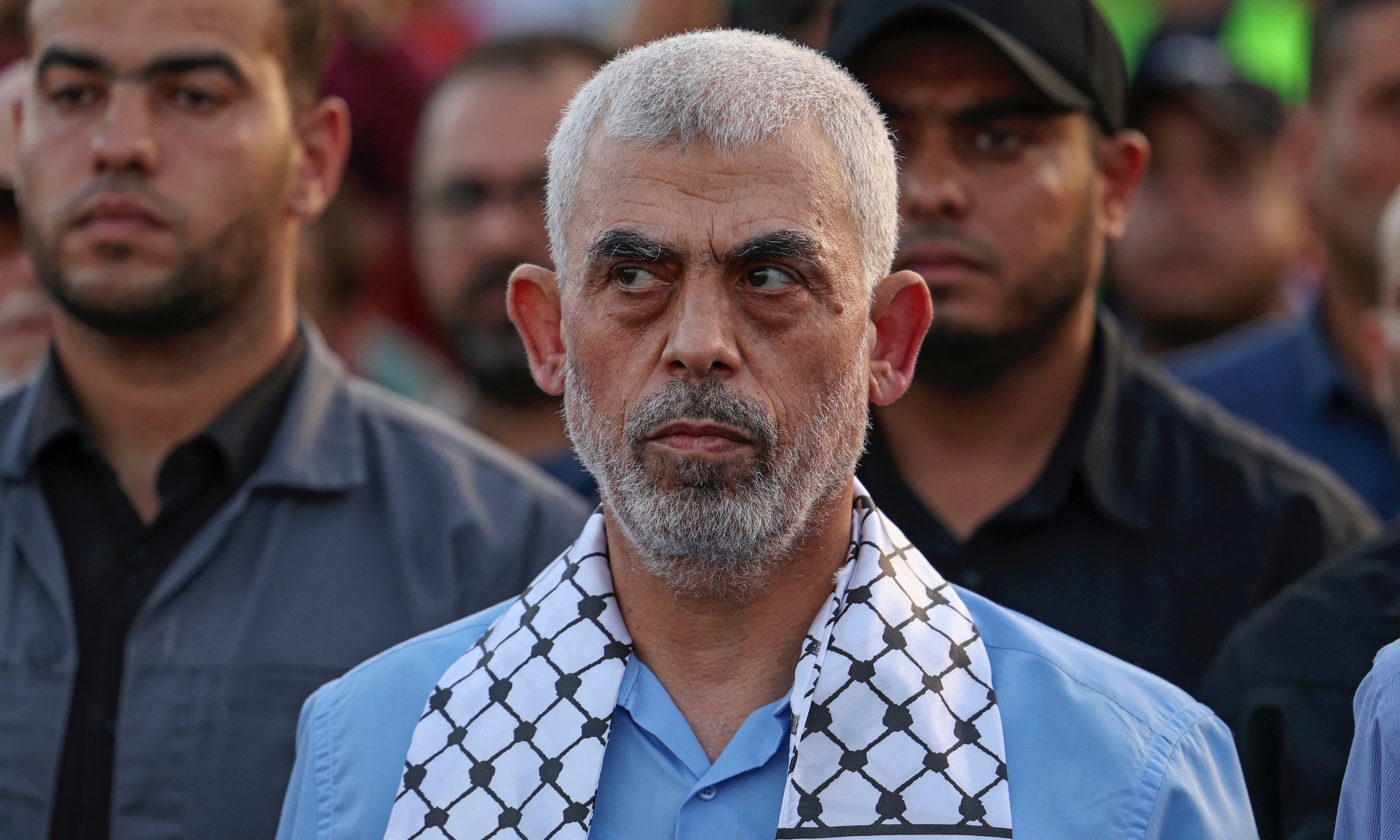 afp-20221001-32kh7gr-v2-highre-4997-1428-1729186784 Thủ lĩnh Hamas Yahya Sinwar tại Dải Gaza hồi tháng 10/2022. Ảnh: AFP