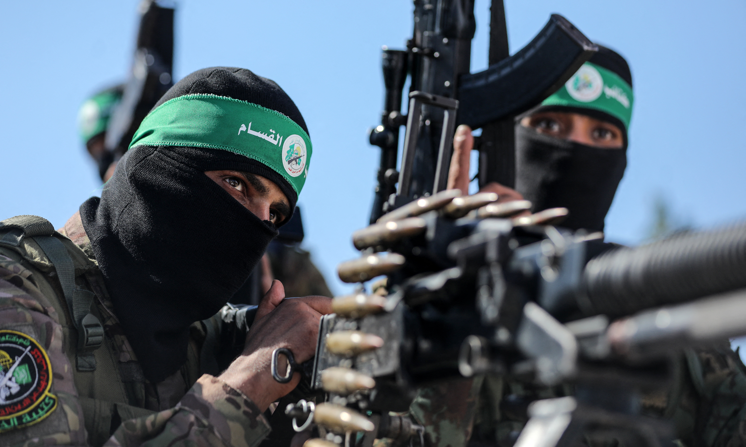 hamas-5689-1729666113 Thành viên cánh vũ trang của Hamas trong cuộc diễu binh tại Gaza vào tháng 7/2023. Ảnh: AFP