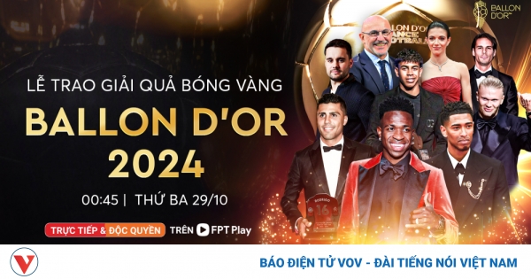 Xem trực tiếp Lễ trao giải Quả bóng Vàng thế giới 2024 ở đâu? 1 le trao giai qua bong vang the gioi 2024 o dau png
