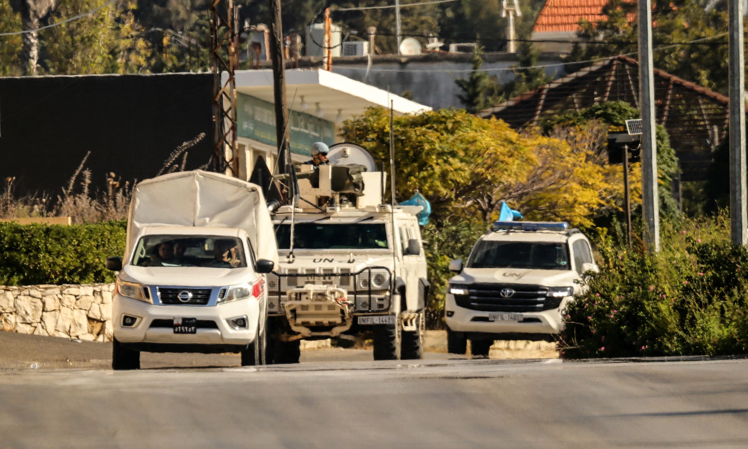 lebanon-7650-1728750611 Xe của UNIFIL tuần tra tại miền nam Lebanon hôm 12/10. Ảnh: AFP