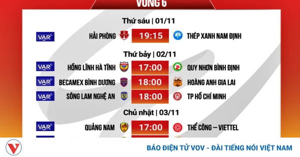 Lịch thi đấu và áp dụng VAR vòng 6 V-League 2024/2025 1 lich20ap20dung20var20vong20620v league202024202520anh png