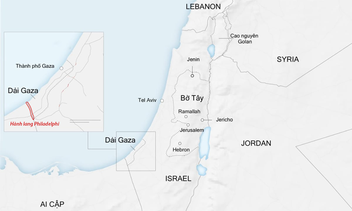 tv3-7601-1725112936-7911-1729035681 Vị trí Dải Gaza và Israel, Ai Cập. Đồ họa: CNN