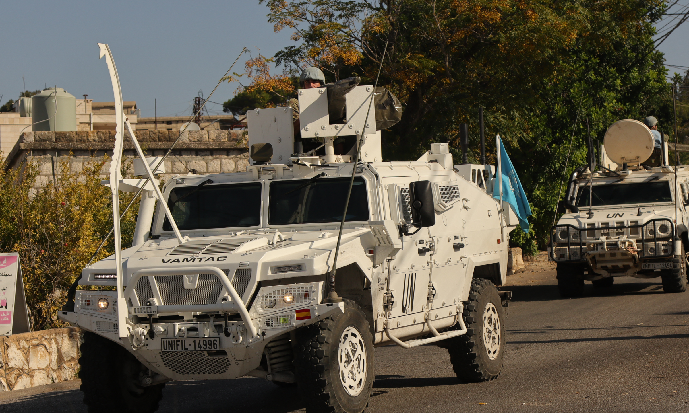 unifil-9623-1729121258 Lính UNIFIL tuần tra tại miền nam Lebanon hôm 12/10. Ảnh: AFP