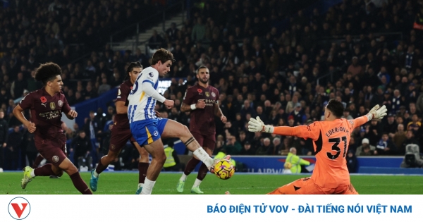 Kết quả vòng 11 Ngoại hạng Anh: Thua ngược 1-2 trước Brighton, Man City chìm sâu trong khủng hoảng 1 2024 11 09t191927z 1257780740 up1ekb91hodxd rtrmadp 3 soccer england bha mci report