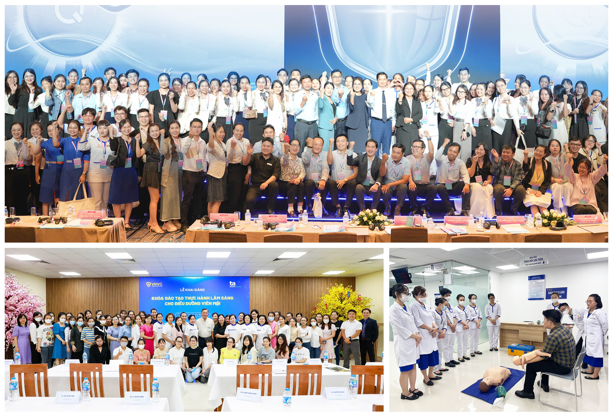 VNVC tổ chức thường quy các buổi đào tạo tay nghề, thực hành xử trí phản ứng sau tiêm ở tất cả các trung tâm VNVC trên toàn quốc VNVC tổ chức thường quy các buổi đào tạo tay nghề, thực hành xử trí phản ứng sau tiêm ở tất cả các trung tâm VNVC trên toàn quốc