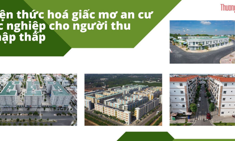 Hiện thức hoá giấc mơ an cư lạc nghiệp cho người thu nhập thấp 1 blue elegant real estate presentation