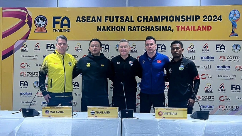 hlv diego raul giustozzi dat muc tieu vo dich giai futsal Dong nam A 2024 hinh anh 1
