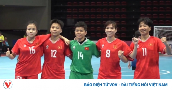 Giành chiến thắng đậm, đại diện bóng đá Việt Nam gặp Thái Lan ở chung kết 1 dt futsal nu viet nam 2