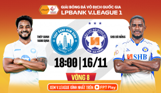 Trận đấu giữa Nam Định với Đà Nẵng diễn ra vào lúc 18h hôm nay 16/11.