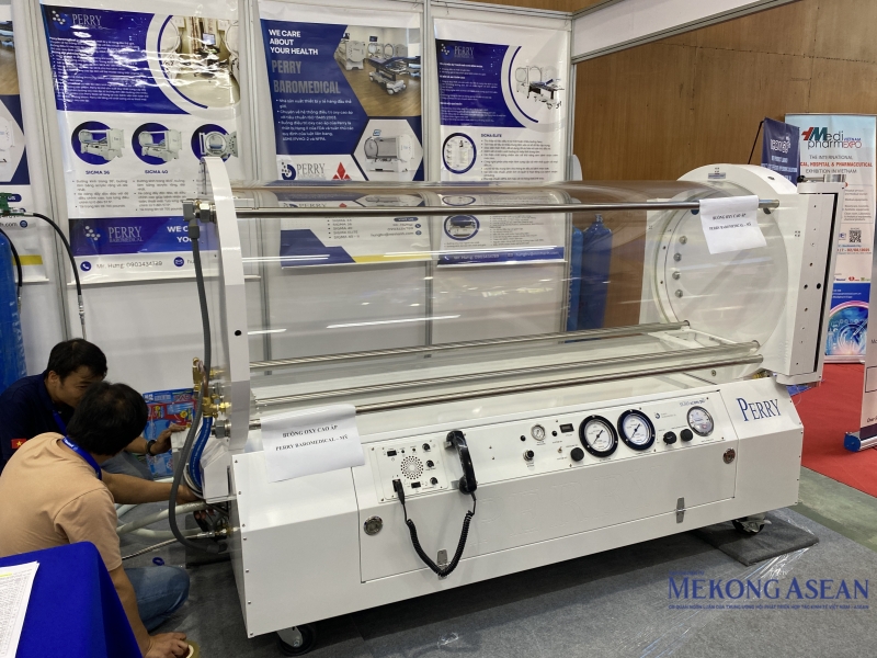 Đặc biệt, triển lãm năm nay dành riêng một khu vực cho các gian hàng trưng bày sản phẩm theo xu hướng công nghệ. Ảnh: Hà Anh/Mekong ASEAN.