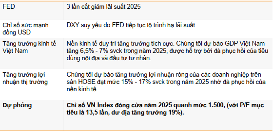 Kịch bản cơ sở năm 2025