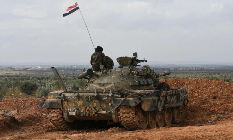 Quân đội Syria phản công, đẩy lùi phiến quân ở thành phố chiến lược 1 xe ta ng syria 1733311752 4175 1733311970